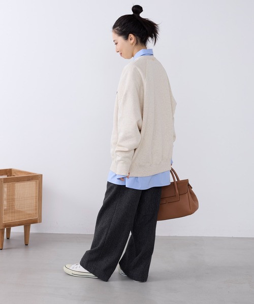 MICA&DEAL（マイカ＆ディール）の「"ELESEWHERE"ロゴ裏起毛スウェット（スウェット・レディース・グリーン/ネイビー/オートミール/グレー・FREE）」の20枚目の写真