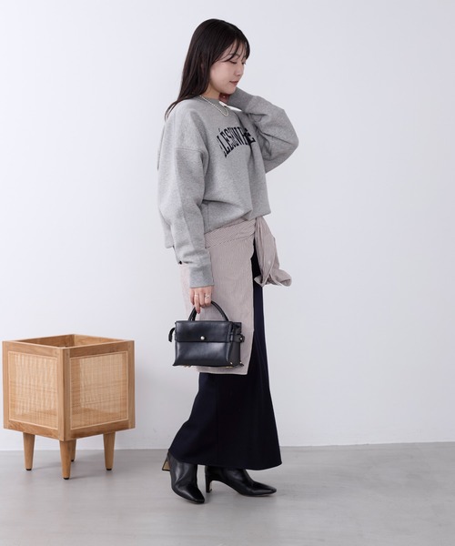 MICA&DEAL（マイカ＆ディール）の「"ELESEWHERE"ロゴ裏起毛スウェット（スウェット・レディース・グリーン/ネイビー/オートミール/グレー・FREE）」の11枚目の写真