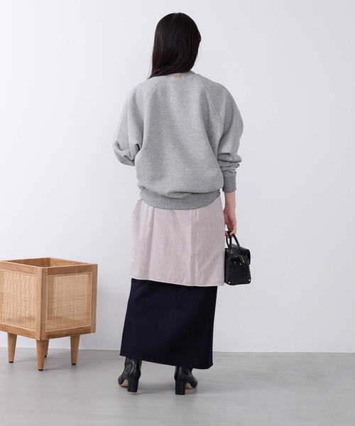 MICA&DEAL（マイカ＆ディール）の「"ELESEWHERE"ロゴ裏起毛スウェット（スウェット・レディース・グリーン/ネイビー/オートミール/グレー・FREE）」の12枚目の写真