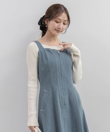 RANDA | ラウンドネックリブニット(ニット/セーター)