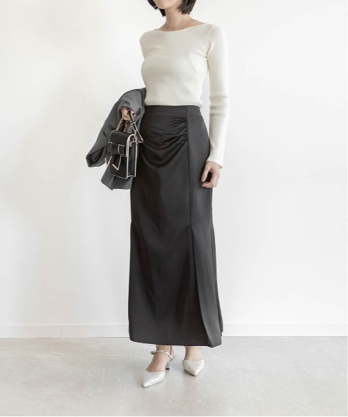 RANDA（ランダ）の「ラウンドネックリブニット（ニット/セーター・レディース・アイボリー・FREE）」の13枚目の写真