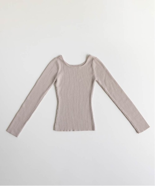 RANDA（ランダ）の「ラウンドネックリブニット（ニット/セーター・レディース・アイボリー・FREE）」の14枚目の写真