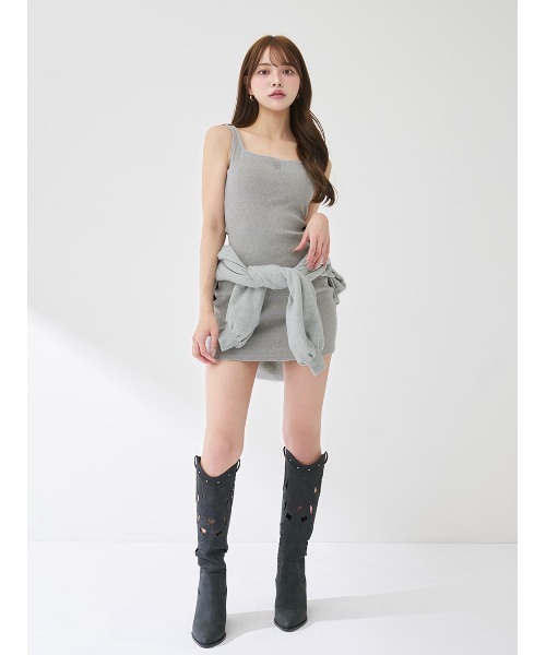 カラーラメスウェットコルセットパーカー（パーカー）｜Darich