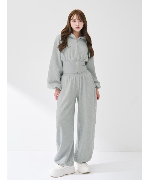 カラーラメスウェットコルセットパーカー（パーカー）｜Darich