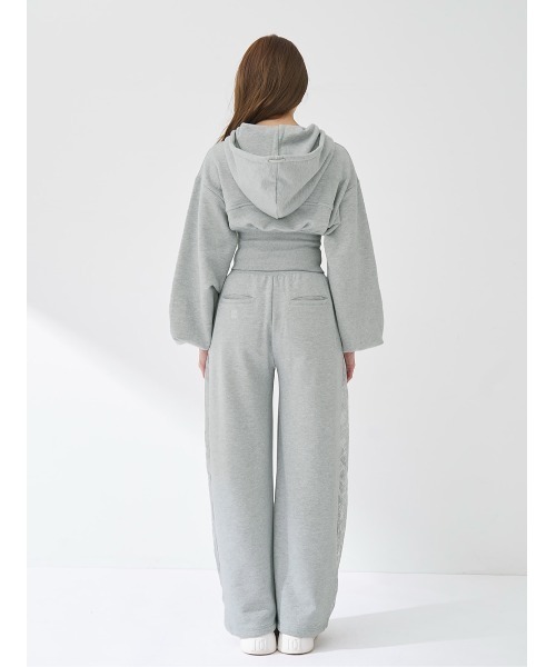 カラーラメスウェットコルセットパーカー（パーカー）｜Darich