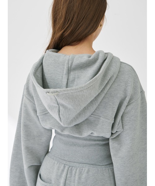 カラーラメスウェットコルセットパーカー（パーカー）｜Darich