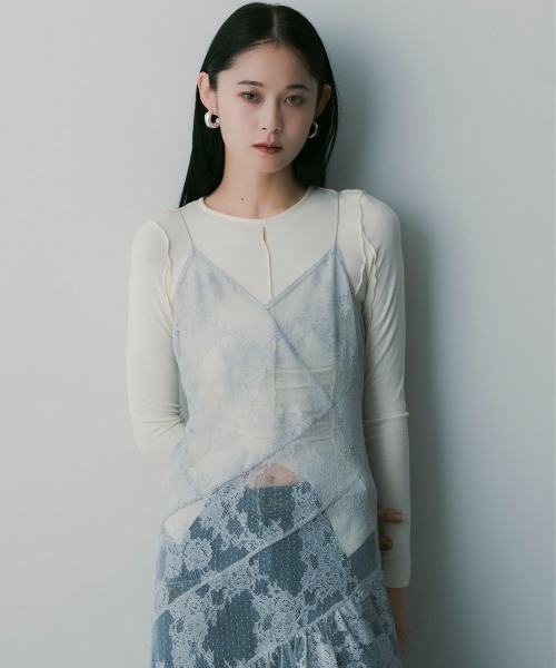 SERENO（セレーノ）の「カットワークトップス（その他トップス・レディース・ベージュ・S）」の5枚目の写真