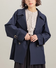 GLACIER lusso（グラシアルッソ）の「【非フッ素撥水加工】ハーフ丈トレンチコート（トレンチコート）」