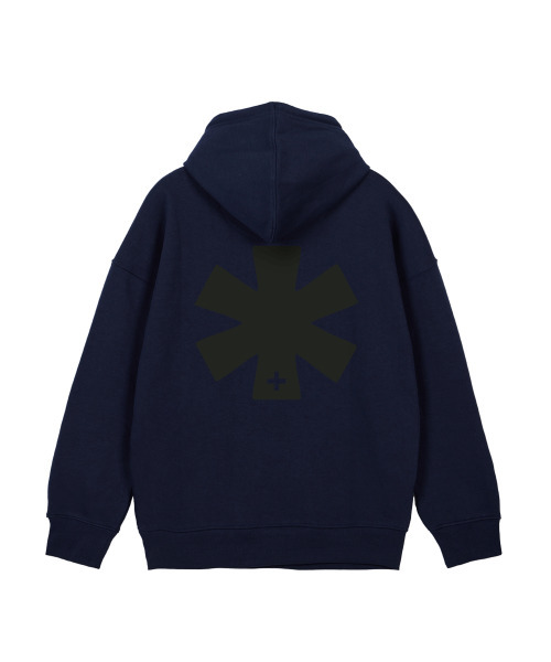 BY.L（バイエル）の「Bロゴフードパーカー ネイビー カーキ（パーカー・メンズ・その他・M/L/XL/XXL）」の2枚目の写真