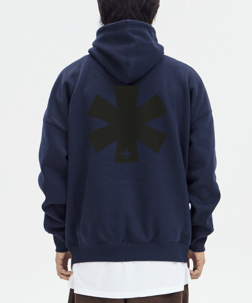 BY.L（バイエル）の「Bロゴフードパーカー ネイビー カーキ（パーカー・メンズ・その他・M/L/XL/XXL）」の4枚目の写真