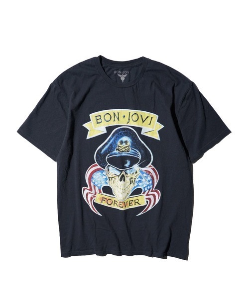THRIFTY LOOK(スリフティールック)の「THRIFTY LOOK スリフティルック / THRIFTY"BONJOVI"TEE(Tシャツ/カットソー・メンズ・ブラック/ブラック系1・X-LARGE/LARGE/MEDIUM)」の1枚目の写真