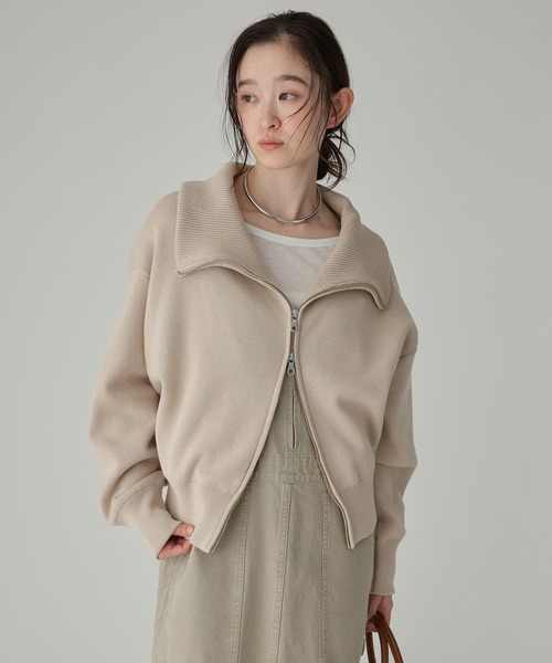 jj mercer(ジェイジェイマーサー)の「【J.J. Mercer】<別注>ZIPスウェット(スウェット・レディース・ライトグレー/ライトベージュ・フリー)」の15枚目の写真