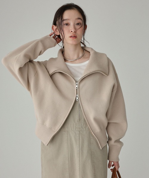 jj mercer(ジェイジェイマーサー)の「【J.J. Mercer】<別注>ZIPスウェット(スウェット・レディース・ライトグレー/ライトベージュ・フリー)」の16枚目の写真