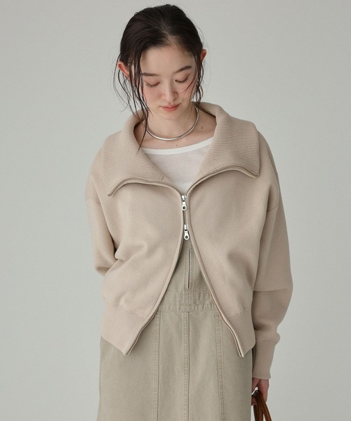 jj mercer(ジェイジェイマーサー)の「【J.J. Mercer】<別注>ZIPスウェット(スウェット・レディース・ライトグレー/ライトベージュ・フリー)」の17枚目の写真