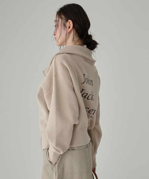 jj mercer(ジェイジェイマーサー)の「【J.J. Mercer】<別注>ZIPスウェット(スウェット・レディース・ライトグレー/ライトベージュ・フリー)」の19枚目の写真