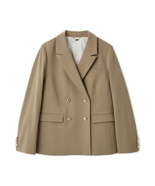 LILY BROWN（リリーブラウン）の「ダブルブレストジャケット（テーラードジャケット・レディース・グレー/ベージュ/ピンク/ダークネイビー・F）」の2枚目の写真