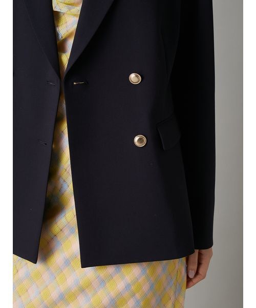 LILY BROWN（リリーブラウン）の「ダブルブレストジャケット（テーラードジャケット・レディース・グレー/ベージュ/ピンク/ダークネイビー・F）」の15枚目の写真