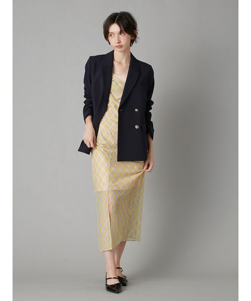 LILY BROWN（リリーブラウン）の「ダブルブレストジャケット（テーラードジャケット・レディース・グレー/ベージュ/ピンク/ダークネイビー・F）」の18枚目の写真