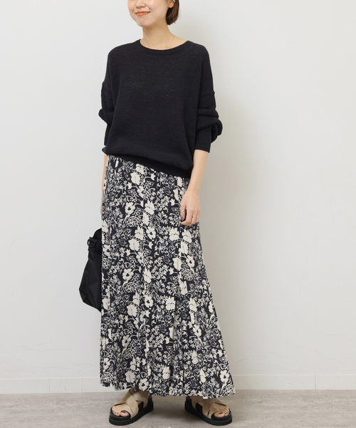 JOURNAL STANDARD relume（ジャーナルスタンダード　レリューム）の「《WEB限定追加》レトロフラワープリントマーメイドスカート（スカート・レディース・グリーン/ブラック・FREE）」の18枚目の写真