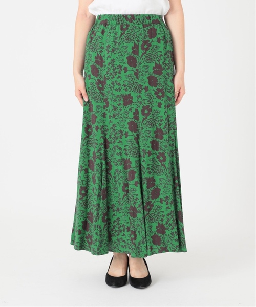 JOURNAL STANDARD relume（ジャーナルスタンダード　レリューム）の「《WEB限定追加》レトロフラワープリントマーメイドスカート（スカート・レディース・グリーン/ブラック・FREE）」の16枚目の写真