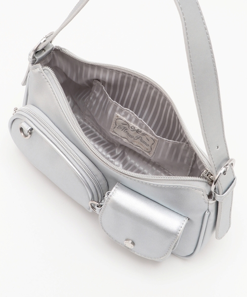 mezzo piano Junior(メゾピアノジュニア)の「2WAYショルダーバッグ(ショルダーバッグ・キッズ・シルバー・F)」の2枚目の写真