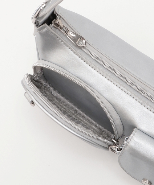 mezzo piano Junior(メゾピアノジュニア)の「2WAYショルダーバッグ(ショルダーバッグ・キッズ・シルバー・F)」の4枚目の写真