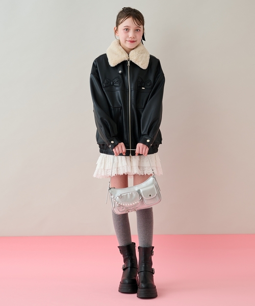 mezzo piano Junior(メゾピアノジュニア)の「2WAYショルダーバッグ(ショルダーバッグ・キッズ・シルバー・F)」の6枚目の写真