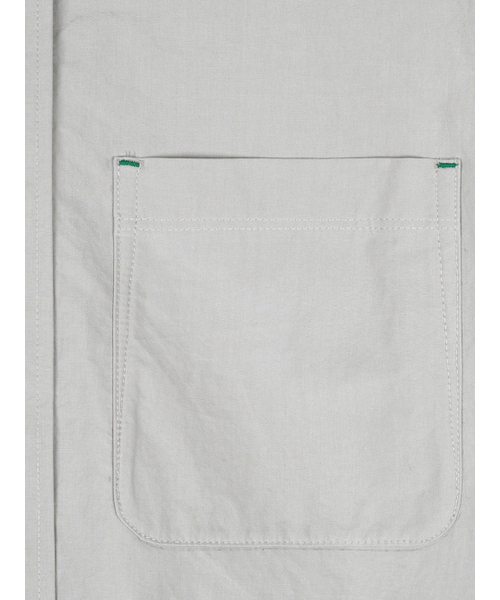 Bb' BENETTON（ビーフラットベネトン）の「クロップシャツ (グレー)（シャツ/ブラウス・レディース・その他・S/M）」の2枚目の写真
