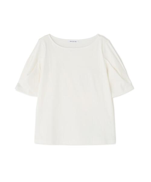 NATURAL BEAUTY BASIC(ナチュラルビューティーベーシック)の「<接触冷感>◇ベーシックTシャツ フォルムスリーブ(Tシャツ/カットソー・レディース・ブラック/オフホワイト/グレー・FREE)」の12枚目の写真