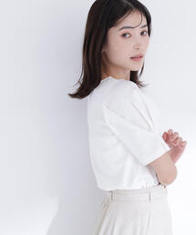 ＜接触冷感＞◇ベーシックTシャツ フォルムスリーブ