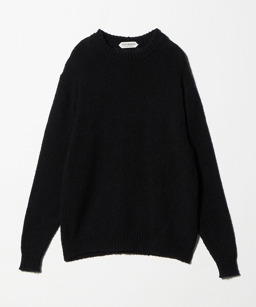 SOVEREIGN（ソブリン）の「＜SOVEREIGN＞コットン ムリネ クルーネックニット（ニット/セーター・メンズ・オフホワイト/ブラック・M/L）」の2枚目の写真