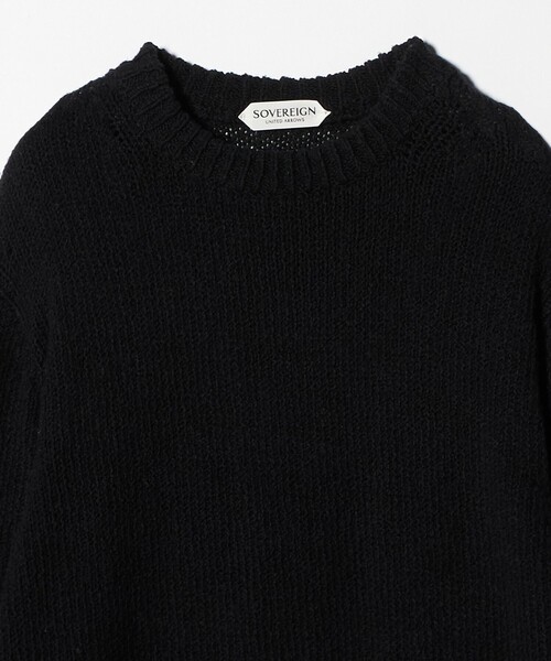 SOVEREIGN（ソブリン）の「＜SOVEREIGN＞コットン ムリネ クルーネックニット（ニット/セーター・メンズ・オフホワイト/ブラック・M/L）」の4枚目の写真