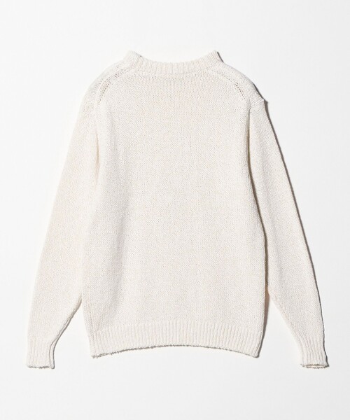 SOVEREIGN（ソブリン）の「＜SOVEREIGN＞コットン ムリネ クルーネックニット（ニット/セーター・メンズ・オフホワイト/ブラック・M/L）」の7枚目の写真