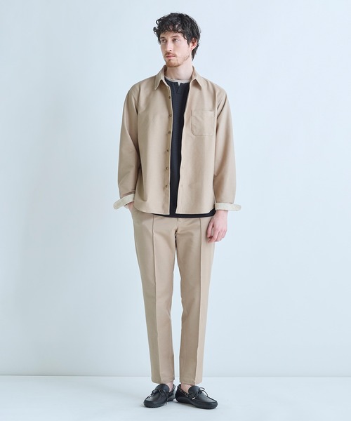MEN'S BIGI（メンズビギ）の「デニムジャージ テーパードパンツ＜ストレッチ＞（スラックス・メンズ・ベージュ/ネイビー/ホワイト・03/02/01/04）」の19枚目の写真