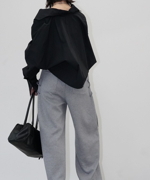 chuclla(チュクラ)の「ドレープカシュクールシャツ chw26s077(シャツ/ブラウス・レディース・ホワイト/ブラック・FREE)」の13枚目の写真