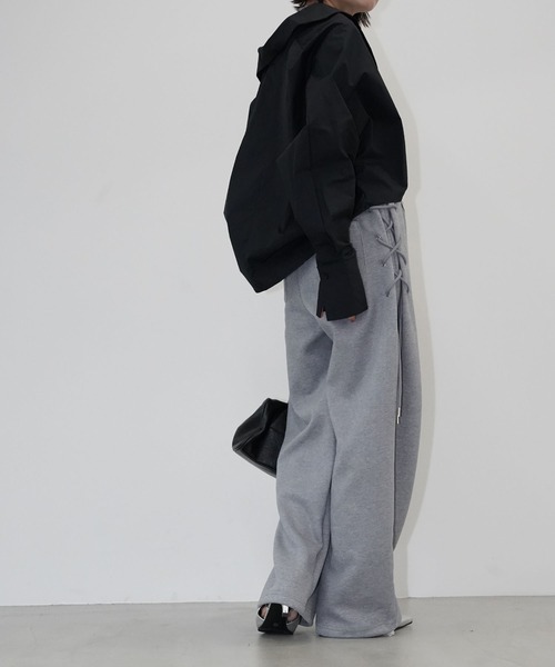 chuclla(チュクラ)の「ドレープカシュクールシャツ chw26s077(シャツ/ブラウス・レディース・ホワイト/ブラック・FREE)」の17枚目の写真