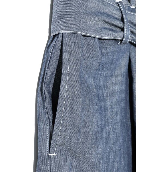 MIDIUMISOLID(ミディウミソリッド)の「MIDIUMISOLID for Ladies シアーデニムイージーパンツ(BLEACH)(その他パンツ・レディース・ライトブルー・FREE)」の16枚目の写真