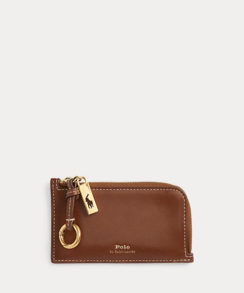 Polo ID レザー ジップ カード ケース（カードケース）｜POLO RALPH