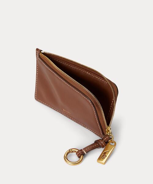 Polo ID レザー ジップ カード ケース（カードケース）｜POLO RALPH