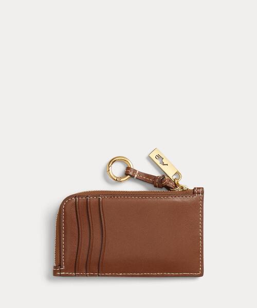Polo ID レザー ジップ カード ケース（カードケース）｜POLO RALPH