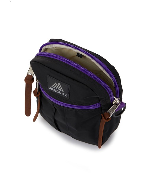 GREGORY(グレゴリー)の「クイックポケットL QUICK POCKET L ブラックXパープル(ショルダーバッグ・メンズ・ブラック×パープル・ONE SIZE)」の5枚目の写真