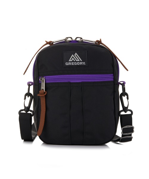 GREGORY(グレゴリー)の「クイックポケットL QUICK POCKET L ブラックXパープル(ショルダーバッグ・メンズ・ブラック×パープル・ONE SIZE)」の3枚目の写真