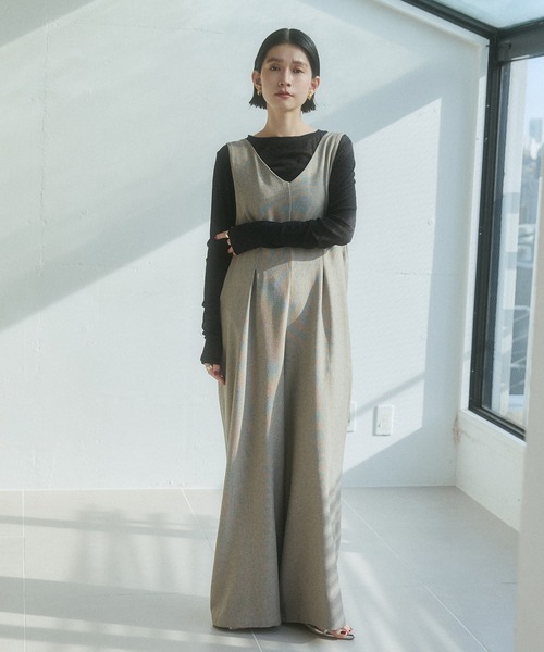 hunch（ハンチ）の「パワーネット フロッキードット シアートップス（Tシャツ/カットソー・レディース・チャコール/オフホワイト/ブラック/ネイビー・FREE）」の14枚目の写真