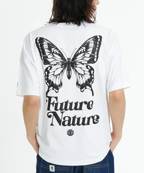 ELEMENT(エレメント)の「ELEMENT/エレメント 半袖 Tシャツ バックプリント BG021P04(Tシャツ/カットソー・メンズ・ブラック/スミクロ/ホワイト・M/XL/L)」の1枚目の写真