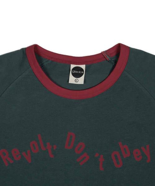 GLACK(グラック)の「GT127 ノスタルジア 配色 リンガーTシャツ (GREEN)(Tシャツ/カットソー・レディース・その他・MEDIUM/LARGE)」の4枚目の写真