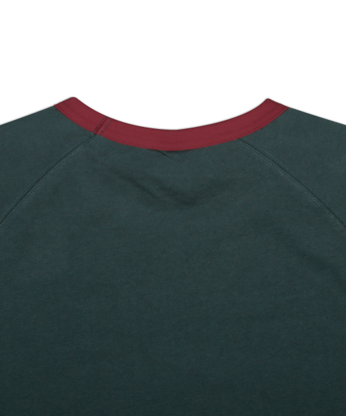 GLACK(グラック)の「GT127 ノスタルジア 配色 リンガーTシャツ (GREEN)(Tシャツ/カットソー・レディース・その他・MEDIUM/LARGE)」の6枚目の写真