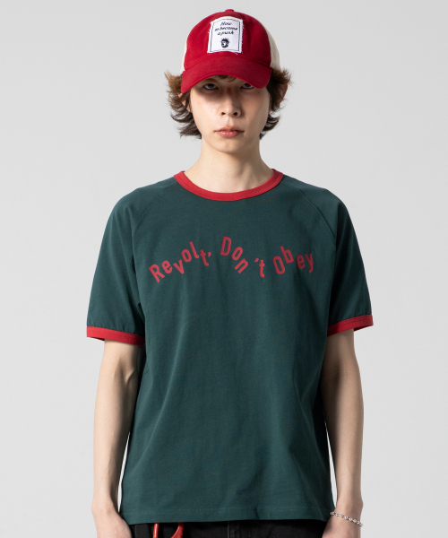 GLACK(グラック)の「GT127 ノスタルジア 配色 リンガーTシャツ (GREEN)(Tシャツ/カットソー・レディース・その他・MEDIUM/LARGE)」の7枚目の写真