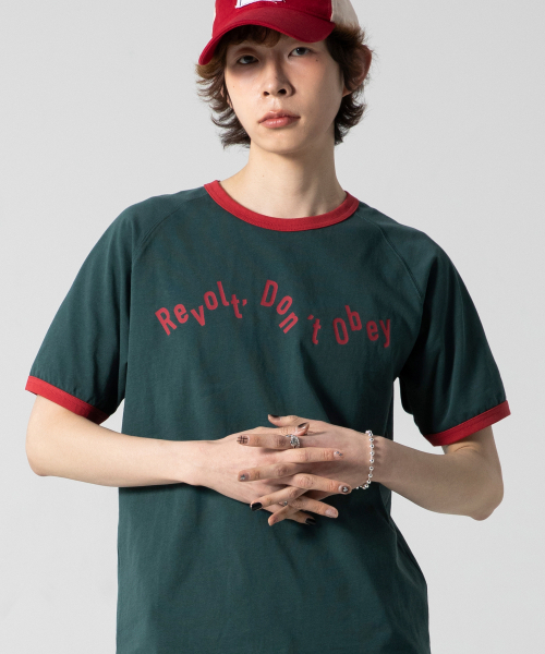 GLACK(グラック)の「GT127 ノスタルジア 配色 リンガーTシャツ (GREEN)(Tシャツ/カットソー・レディース・その他・MEDIUM/LARGE)」の9枚目の写真