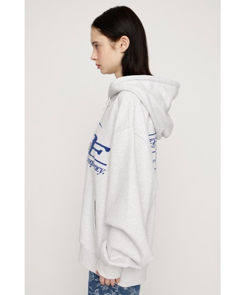 LOGO OVER HOODIE ロゴオーバーフーディー 春服 ジップパーカー