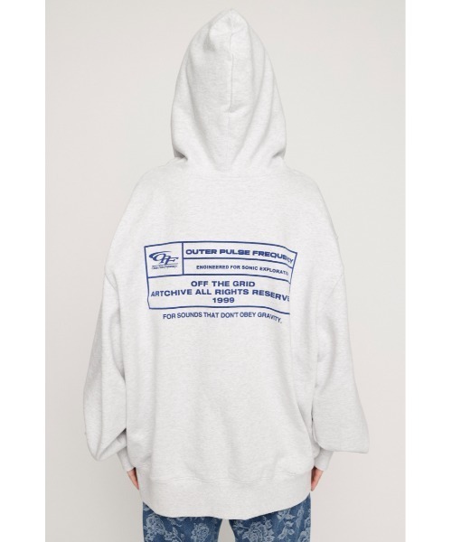 LOGO OVER HOODIE ロゴオーバーフーディー 春服 ジップパーカー